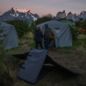 Yellow Plum Camp Lake Pehoé - Torres del Paine National Park